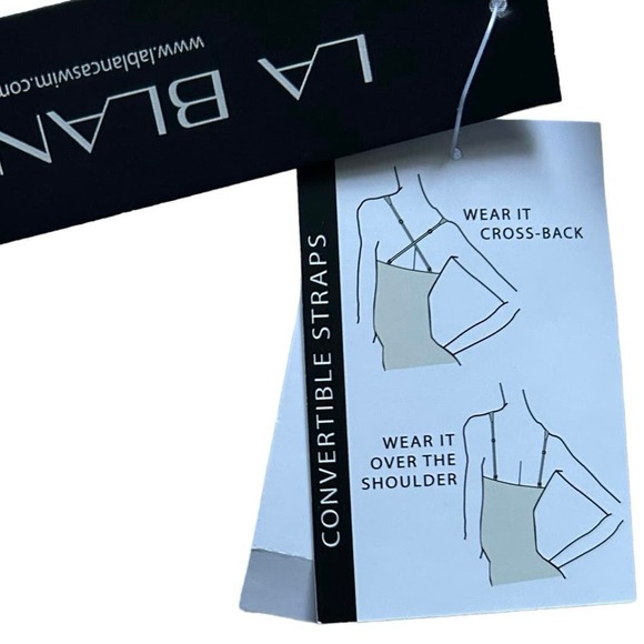 LA BLANCA Underwire‎ Twist Convertible  Bikini Bra Top Island Goddess in Java - Picture 5 of 5